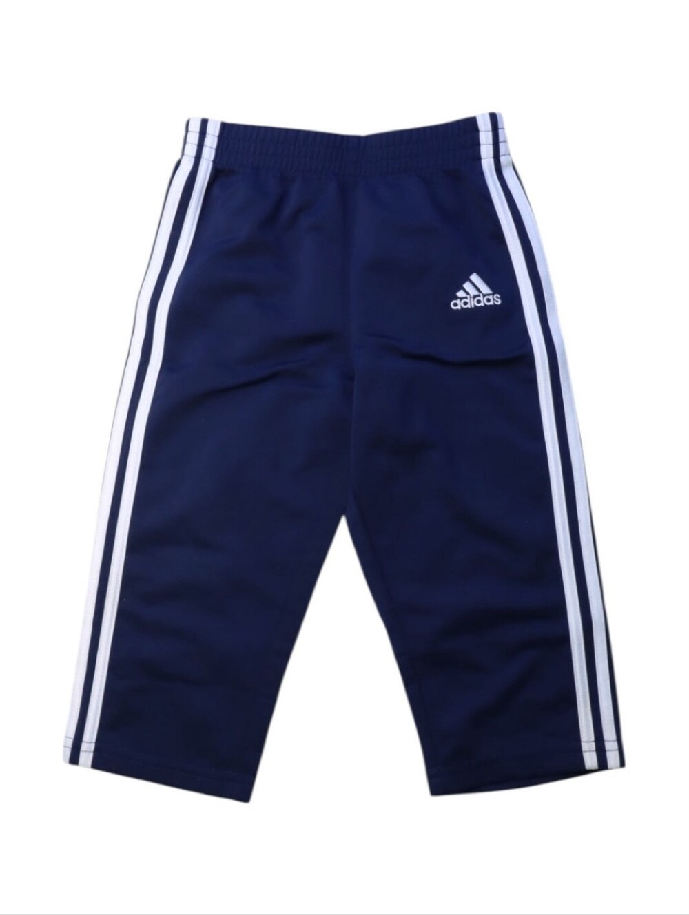 adidas Navy Jogger Pants with White Side Stripes
